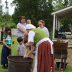 Washing Clothes Rinsing Wringing out the clean clothes